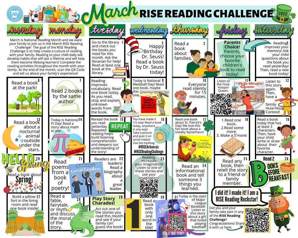 March RISE Reading Challenge 